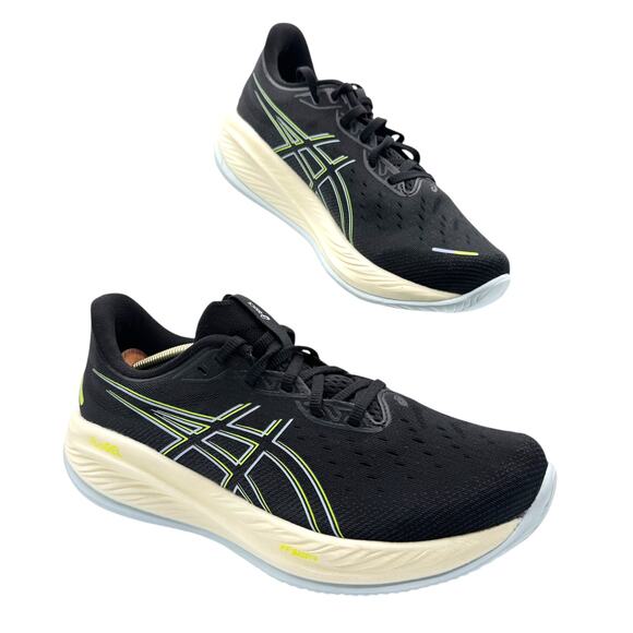 ASICS Gel-Cumulus 26 Black Safety Yellow Road Running Sneakers Men’s Size 9 main image 5